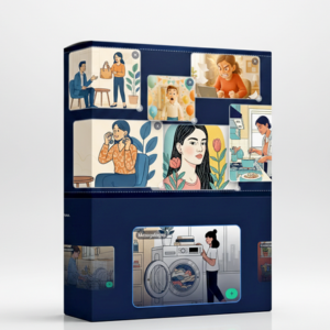 Fotómontázs 6 csomag képkártya